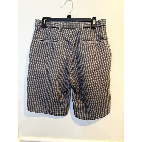 Travis‎ Matthew  Men's Gray Plaid Shorts Flat Front Size 32 - Picture 4 of 9
